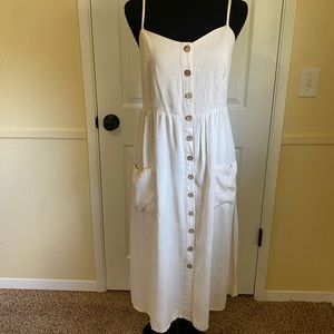 Midi button down dress